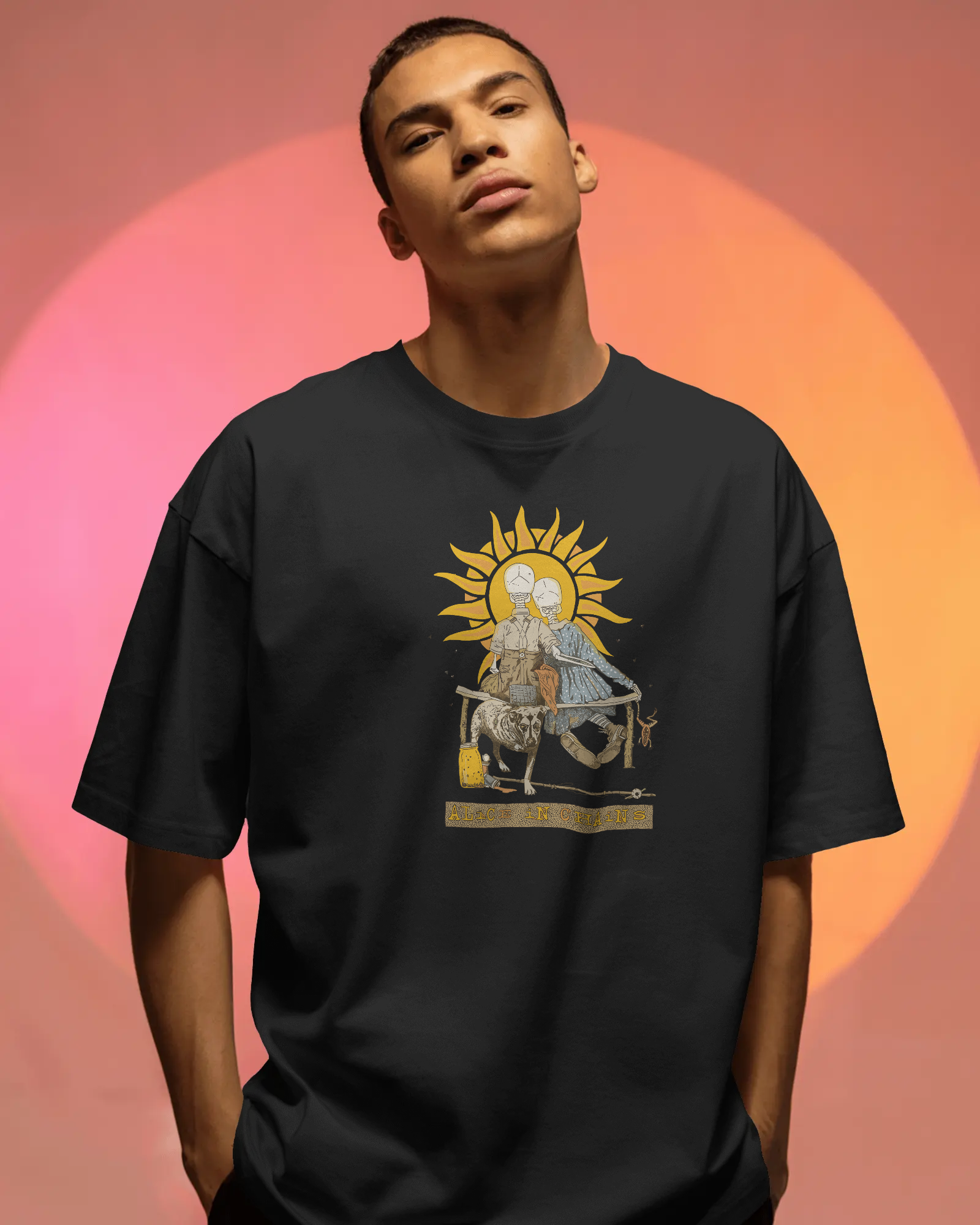 ALICE COOPER ART Unisex premium Terry Oversized Tee