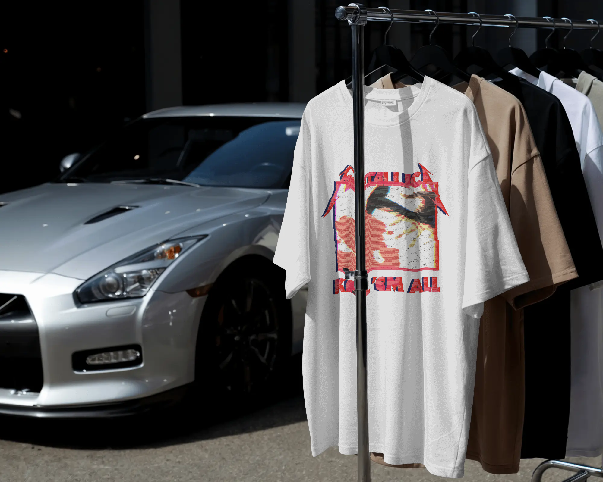 METALLICA ART Unisex Premium Terry Oversized Tee