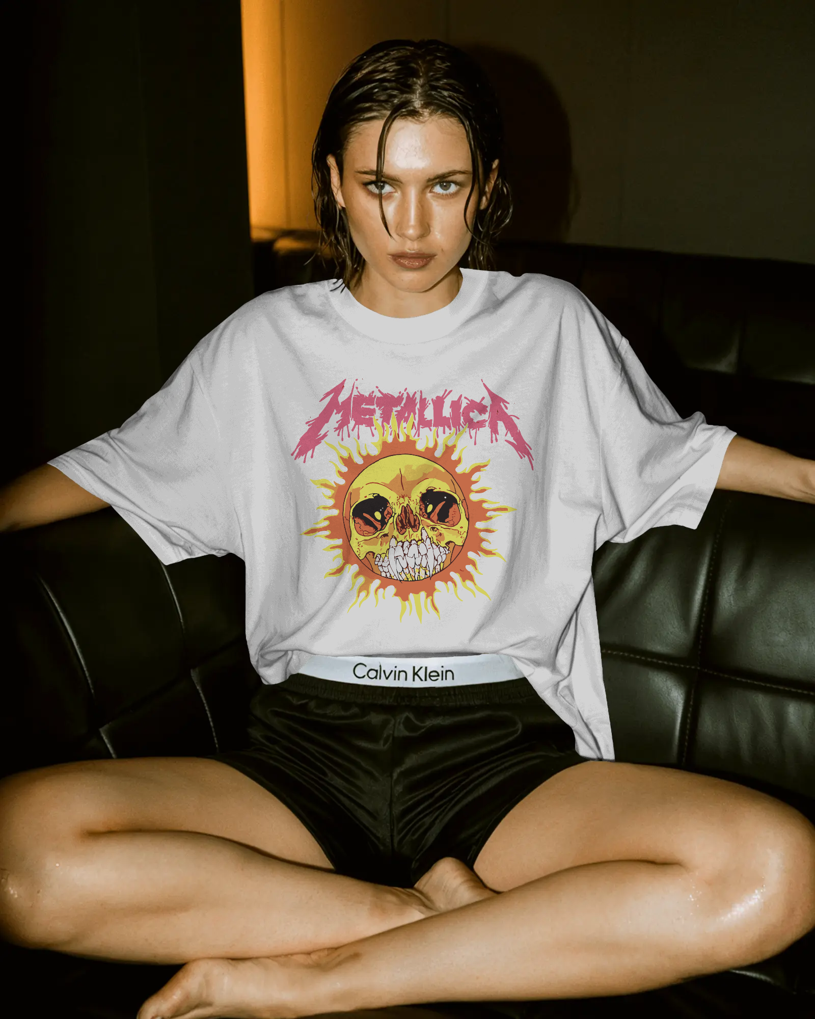 METALLICA Unisex Premium Terry Oversized Tee