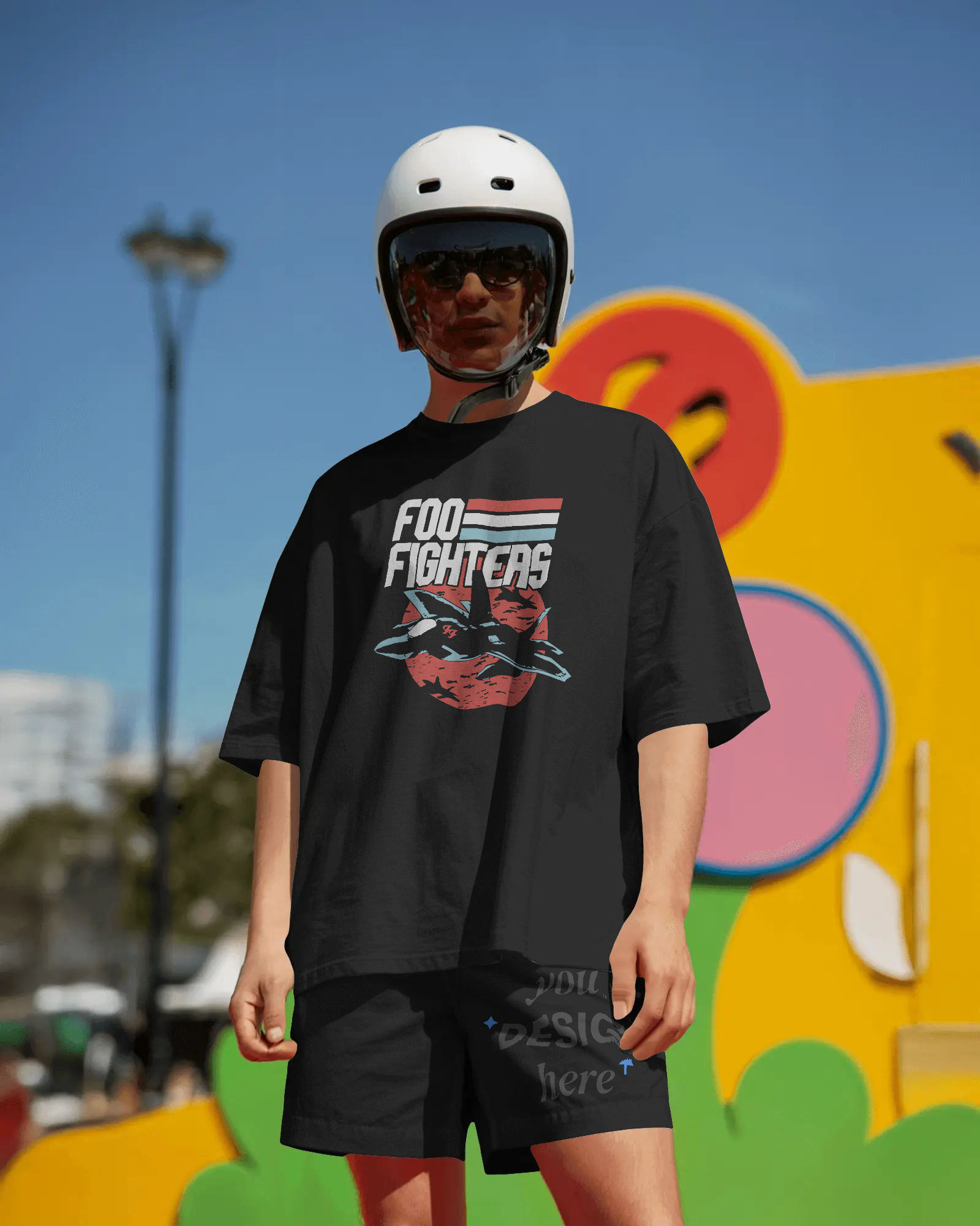 FOO FIGHTERS Unisex Premium Terry Oversized Tee