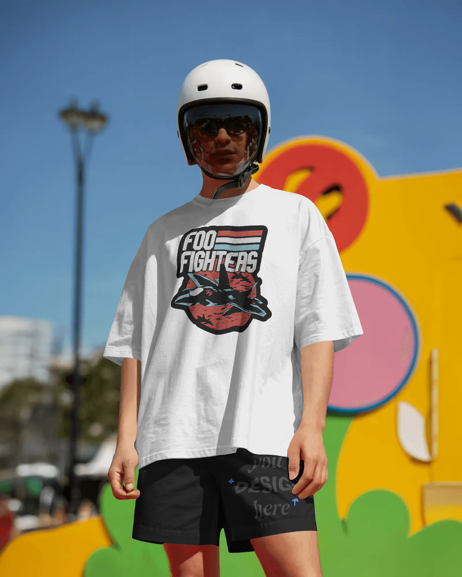 FOO FIGHTERS Unisex Premium Terry Oversized Tee