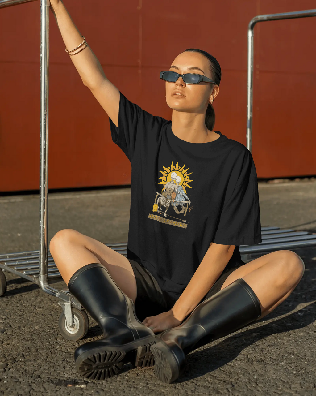 ALICE COOPER ART Unisex premium Terry Oversized Tee